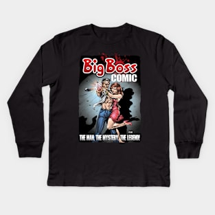 Big Boss Comic Illustration Kids Long Sleeve T-Shirt